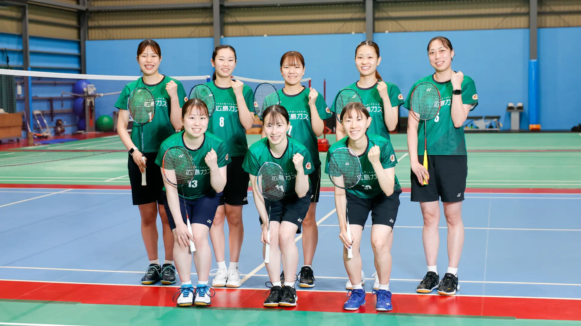 広島ガスバドミントン部 集合写真