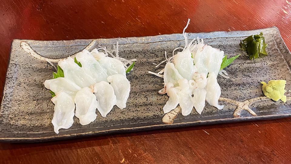 タコの刺身