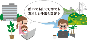 都市でも山でも海でも暮らしも仕事も満足