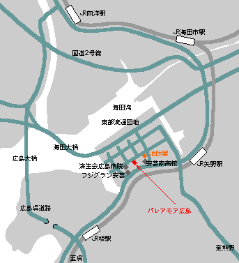 東部流通団地内の位置の地図