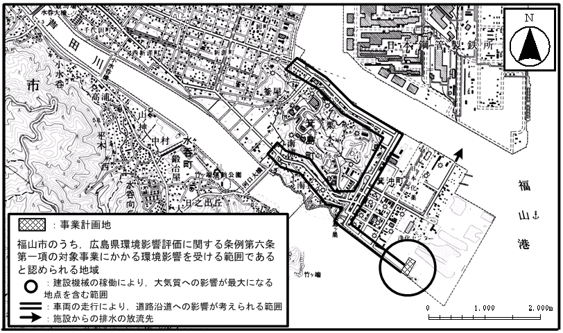 福山市汚泥再生処理センター整備事業実施区域