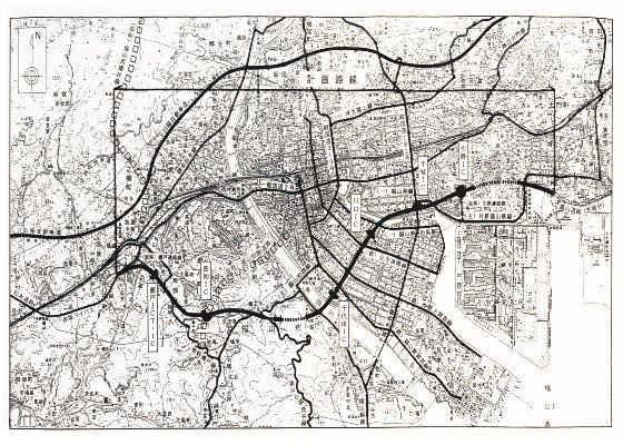 福山道路事業実施区域（福山市）