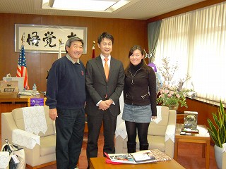 東ハワイ広島県人会長の表敬訪問写真2