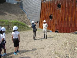 防災出前講座　インタビューの様子
