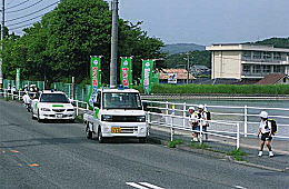 下校時の見守りの様子