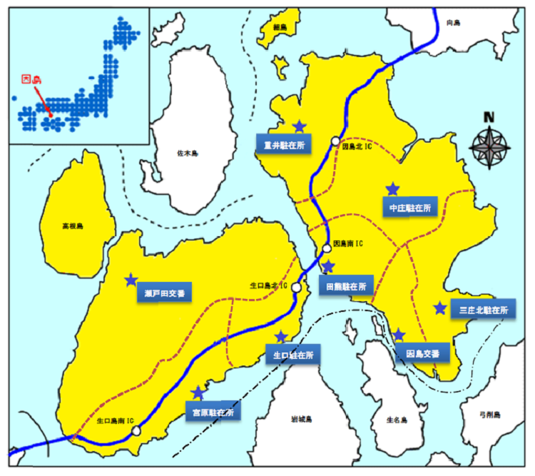 音戸分庁舎管内地図