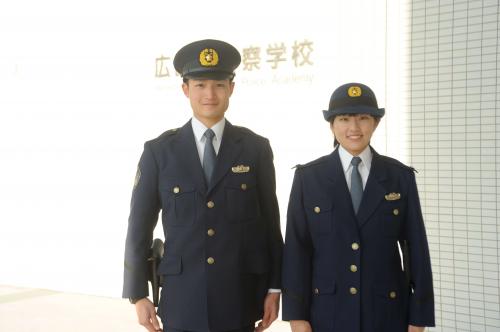 警察官の冬の制服