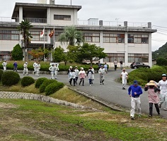 ①避難の様子