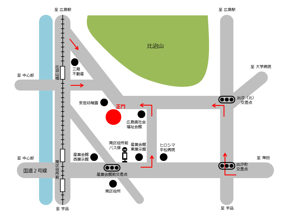 センター周辺道路図