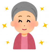 ケア帽子をかぶる患者さんのイメージ