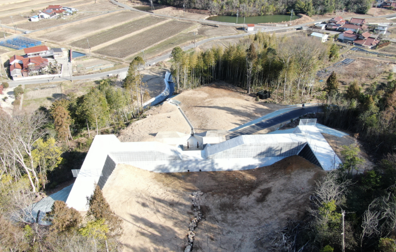 古河川支川　航空写真２