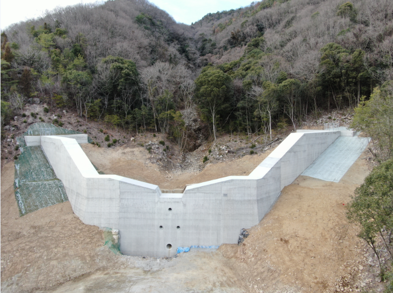 賀茂川支川８　航空写真（下流から）