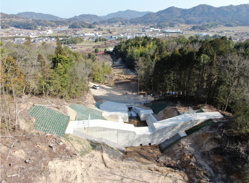 扇迫川隣　航空写真２