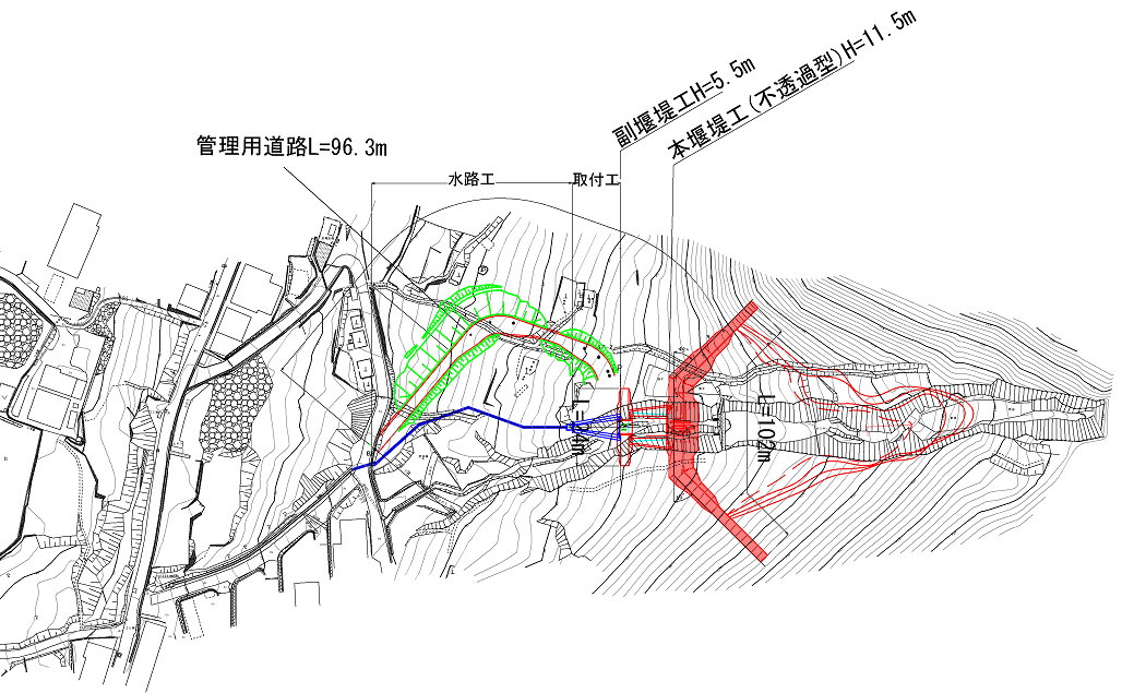 賀茂川支川８　平面図