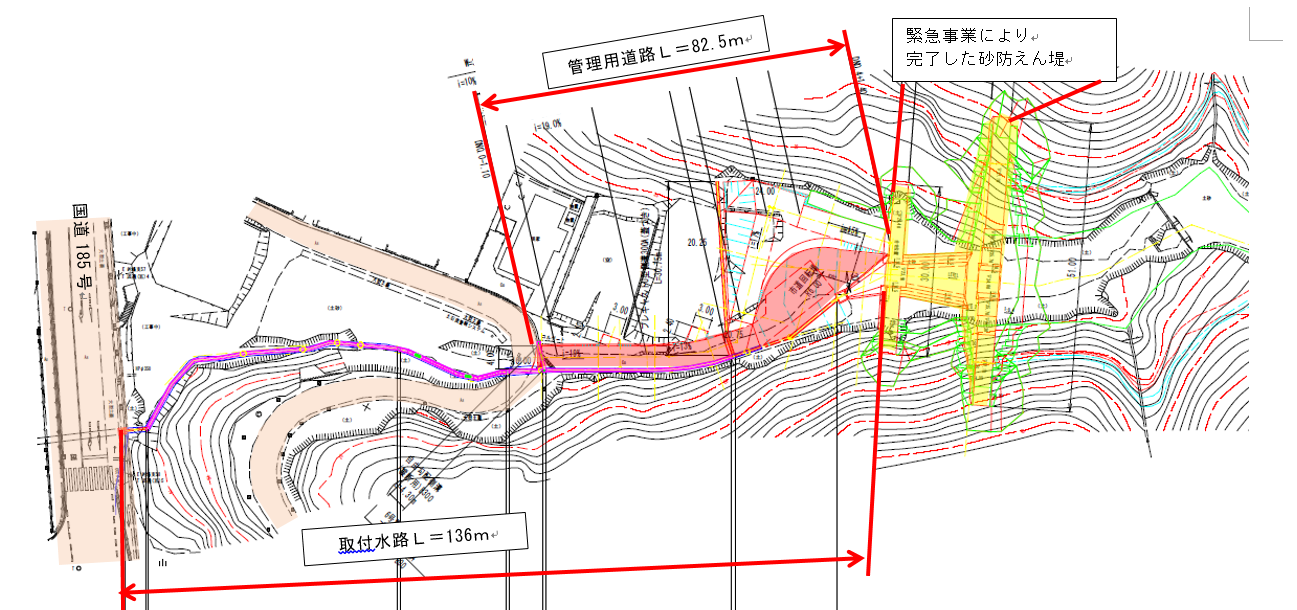 仮屋谷川　平面図