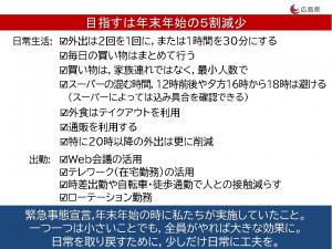 目指すのは年末年始の5割減少