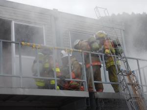 火災防ぎょ訓練の写真