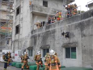 救助訓練の写真