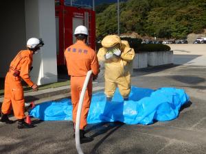 エヌ・ビー・シー災害訓練の写真