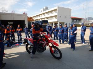 オフロードバイク展示の写真