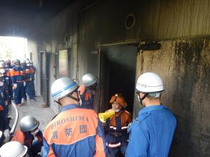 火災防ぎょ訓練の写真