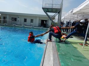 水災対応訓練の写真