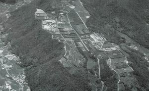 果樹研究部敷地の航空写真