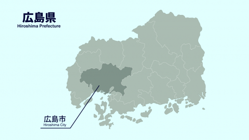 広島県の地図