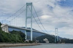 安芸灘大橋と本日の空