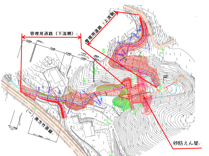 小梨川支川　平面図