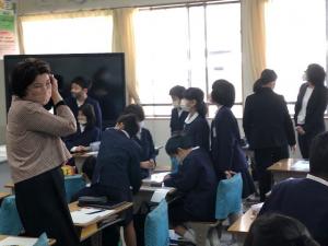 学校訪問の様子