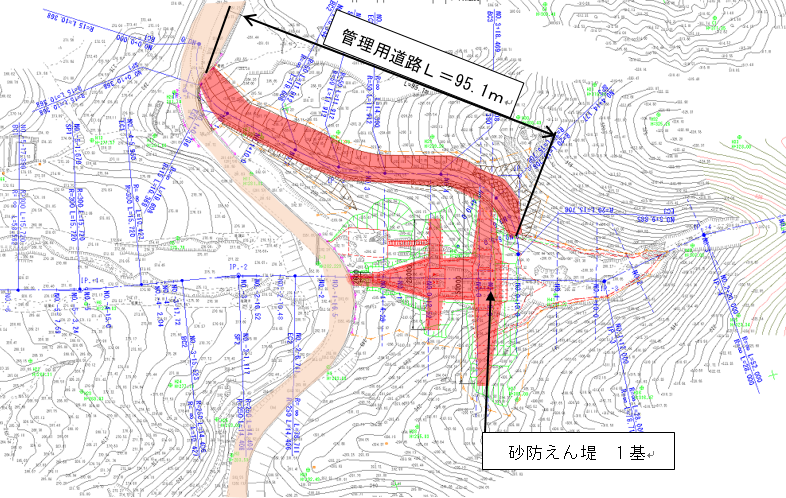 貞岡川２　平面図