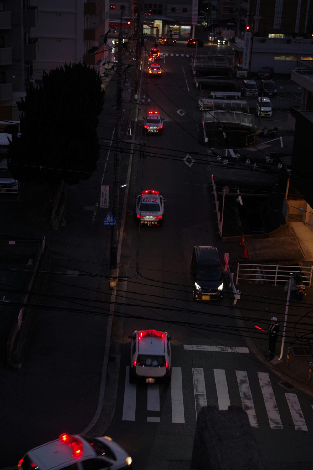 広警察署パトカー全車両出動