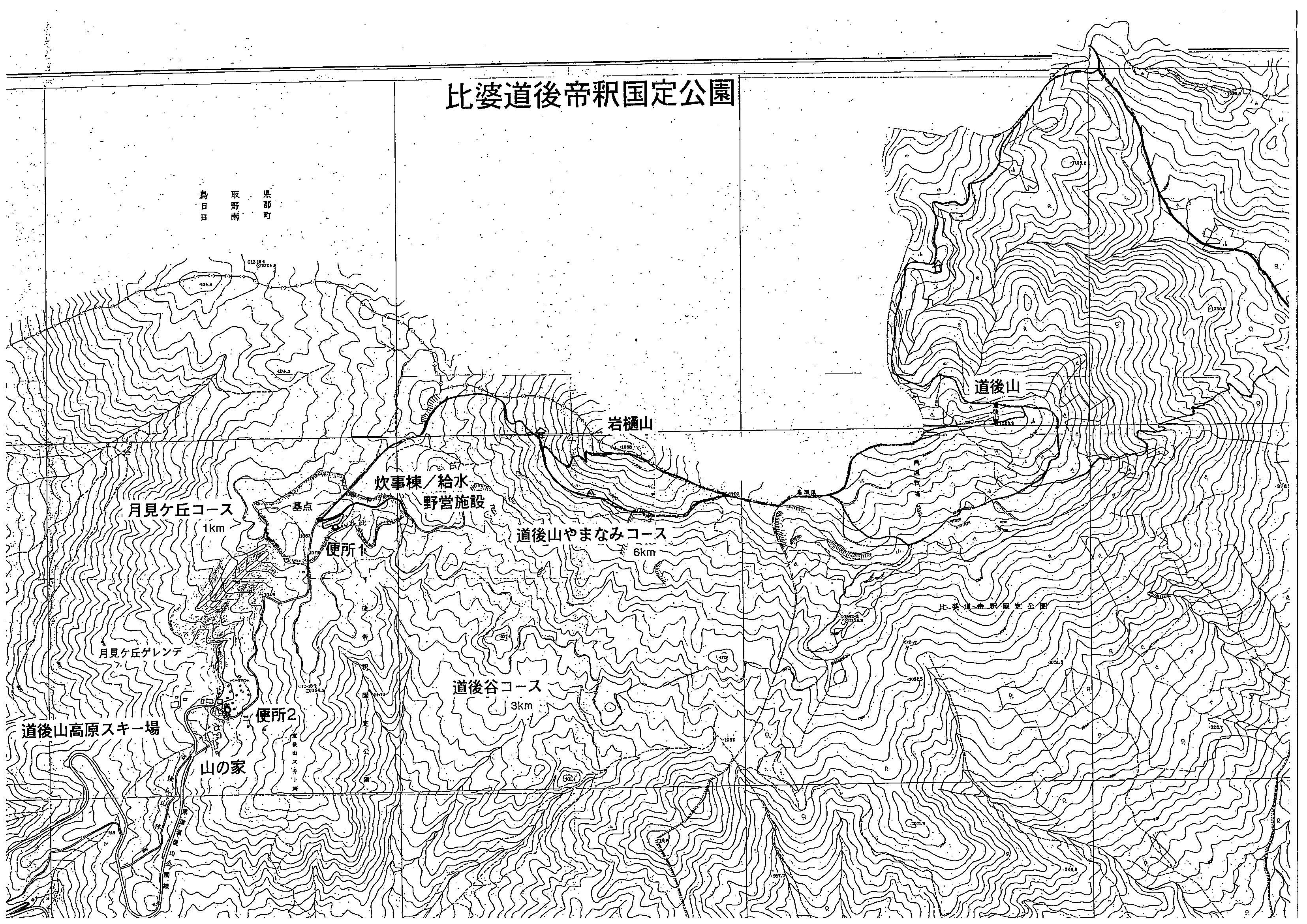 道後山　位置図