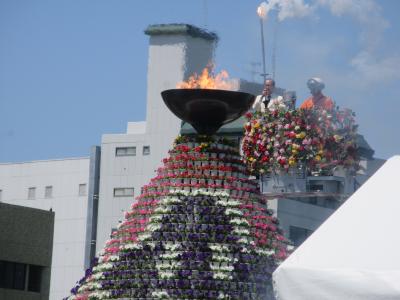 花の塔点火