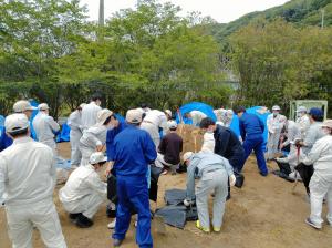 水防工法講習会の様子