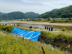 水防工法講習会の様子