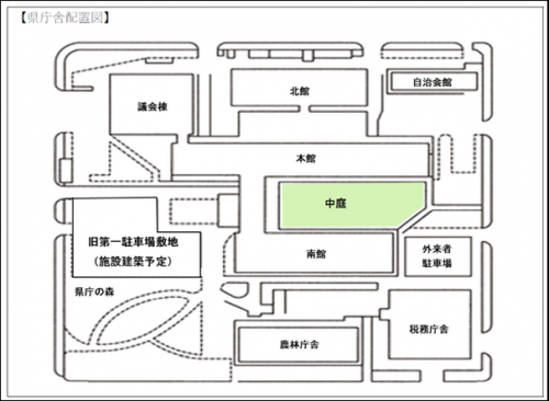 県庁舎配置図