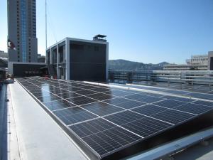 本館屋上西側の設置状況