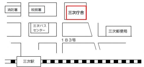 北部総務事務所位置図