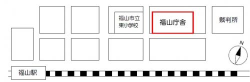 東部総務事務所位置図