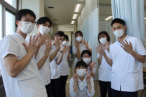 ハンドマッサージのブースの集合写真