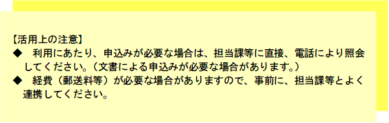 活用上の注意