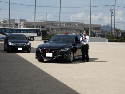 警護訓練見学の様子