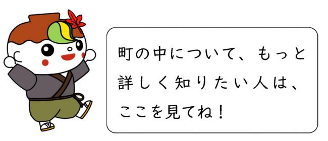 町の中について、もっと詳しく知りたい人は、下のリストを見てね！