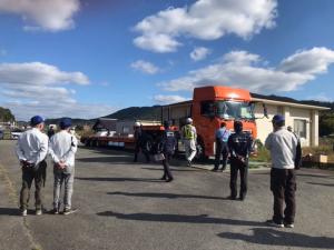 車両の重量測定・車両点検⑫