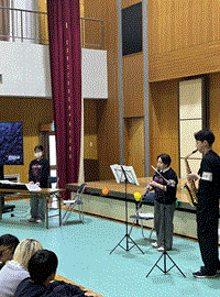 学生による楽器演奏