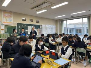 学校訪問のようす２