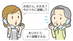 電話で声かけ