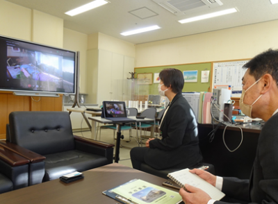 病棟の授業視察の様子